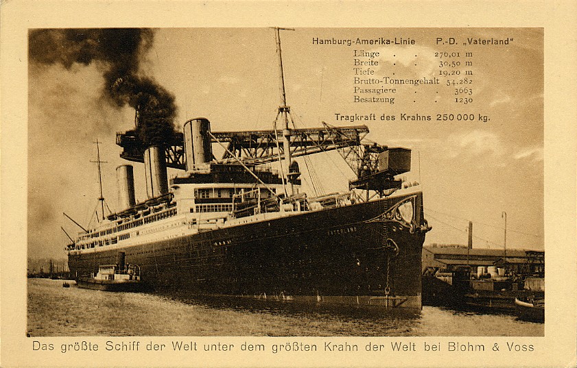 Quelle: Hamburg America Linie (HAPAG), Archiv Nadia Jöhr Vaterland